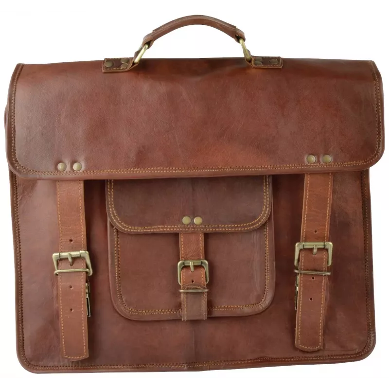 BRÜDER MANNESMANN M29048 Conjunto de ferramentas manuais de 24 peças em bolsa de pele genuína