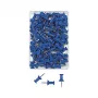 Pioneses azuis WEDO 100 unid. espessura da agulha 12 mm diâmetro da cabeça 10 mm em caixa de plástico transparente 54 203