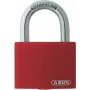 Cadeado de alumínio ABUS T65AL/40 com arco de aço temperado, vermelho ABVS50011