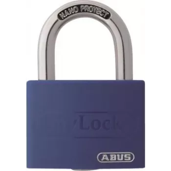 Cadeado de alumínio azul ABUS myLock T65AL/40 com arco de aço temperado 802829