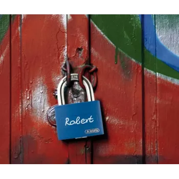 Cadeado de alumínio azul ABUS myLock T65AL/40 com arco de aço temperado 802829