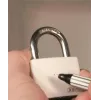 Cadeado de alumínio azul ABUS myLock T65AL/40 com arco de aço temperado 802829