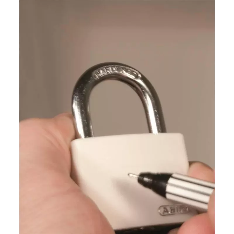 Cadeado de alumínio azul ABUS myLock T65AL/40 com arco de aço temperado 802829