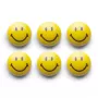 Conjunto de ímanes Smiley Zeller 6 unid. 3 cm amarelo 11204
