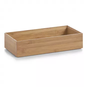 Zeller Present Caixa organizadora de bambu natural 30 x 15 x 7 cm 13333
