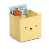 Zeller Caixa de armazenamento Bear amarela 28 x 28 x 28 cm 14491