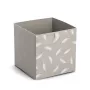 Zeller Caixa de armazenamento Feather taupe 32 x 32 x 32 cm 14537