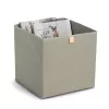 Zeller Caixa de armazenamento em tecido caqui 32x32x32 cm organizador cúbico dobrável 14540