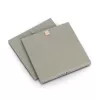Zeller Caixa de armazenamento em tecido caqui 32x32x32 cm organizador cúbico dobrável 14540