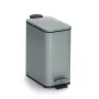 Zeller caixote do lixo com pedal 5 L verde-salva 18961