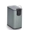 Zeller caixote do lixo com pedal 5 L verde-salva 18961
