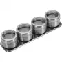 WESTMARK conjunto de tábuas de especiarias, 5 peças, tábua de bambu com 4 recipientes de vidro, 90 ml cada 65152260