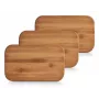 Zeller conjunto de tábuas de corte de bambu, castanho, 3 peças (25260)