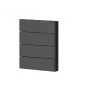 Tampa para interruptor de 4 teclas Theben, plástico preto, para iONprime PB 4R PBK (9080076)