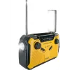 Rádio de exterior Schwaiger FM/AM com manivela e solar, resistente a salpicos e a choques, com lanterna amarelo/preto (RADK0001)