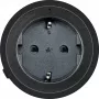 Adaptador de tomada Schwaiger (ficha doméstica) para calha elétrica modular, preto (MSPS0230)