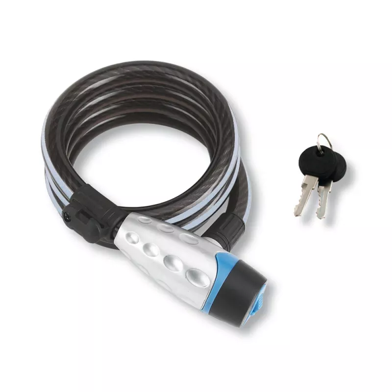 Cadeado de cabo BURG WÄCHTER 1650 180 REFLEX 1800 mm preto azul prateado