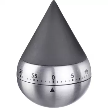 Temporizador de cozinha mecânico WESTMARK Präsentia, preto/prateado 10932260