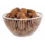 Cesto redondo para pão e fruta APS SVART, metal branco, 175 mm 30425