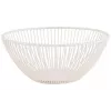 Cesto redondo para pão e fruta APS SVART, 200 mm, metal branco 30426