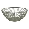 Cesto redondo para pão e fruta APS SVART, 200 mm, metal verde 30471