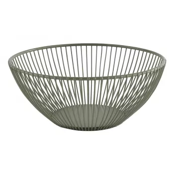 Cesto redondo para pão e fruta APS SVART, 200 mm, metal verde 30471