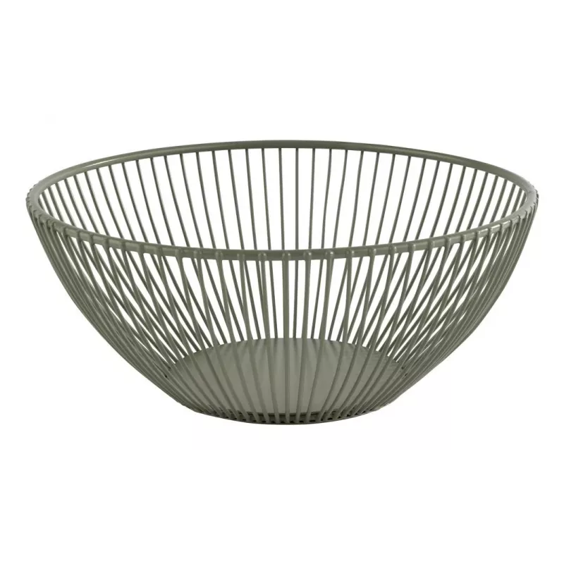 Cesto redondo para pão e fruta APS SVART, 200 mm, metal verde 30471