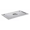 APS Tampa GN 1/1 530 x 325 x 30 mm aço inoxidável, sem abertura para colher, adequada para máquina de lavar loiça 81195