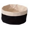 APS Saco de pão, diâmetro 200 mm, bege-claro/preto, algodão, lavável à máquina até 30°C, reversível, 1 unid. 30351