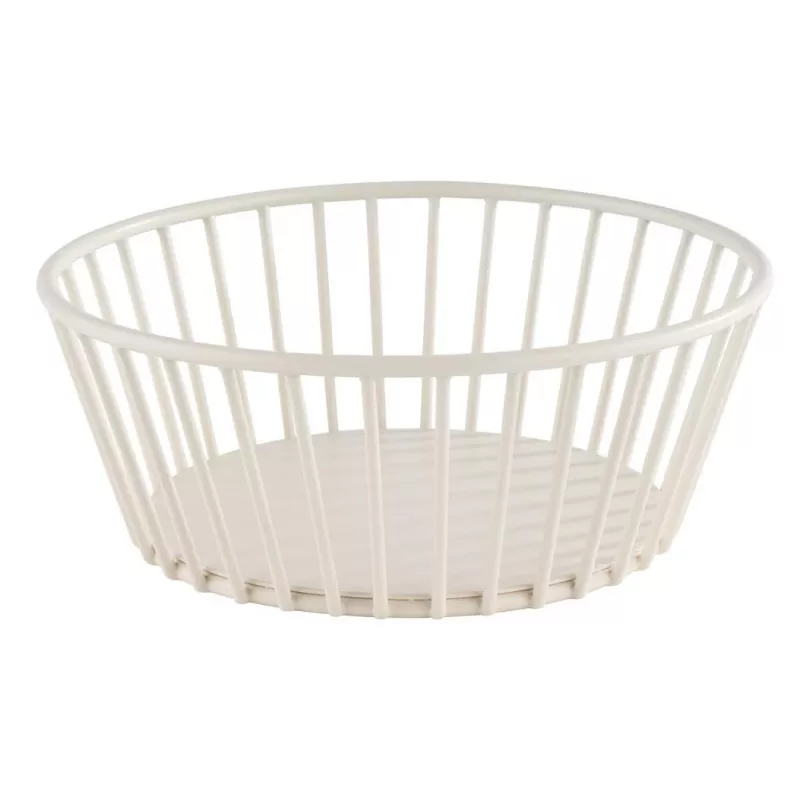 APS URBAN Cesto redondo para pão e fruta, metal branco, 170 mm 30430
