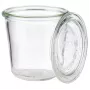 APS Frasco de conserva com tampa, forma cónica, 290 ml, conjunto de 6 peças, diâmetro 90 mm, altura 90 mm (82352)