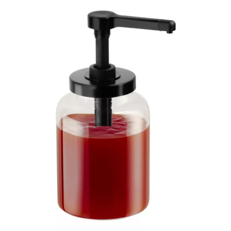 APS DISPENSA Dispensador doseador de vidro 1,7L, transparente/preto 93290