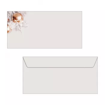 SIGEL DU429 Envelopes de Natal em ouro rosa DIN Long, pack de 50