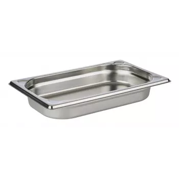 APS GN 1/4 Recipiente Gastronorm 265x162x40 mm, aço inoxidável 18/10, polido eletroliticamente, 1,7 L 81401