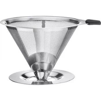 WESTMARK Brasilia Filtro de café permanente tamanho 4, rede de aço inoxidável, preto 24502260