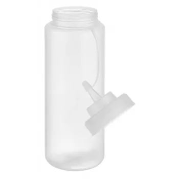 APS Garrafa doseadora 1025 ml Transparente Polietileno com tampa de rosca e tampa de fecho - 1 unid. (93259)