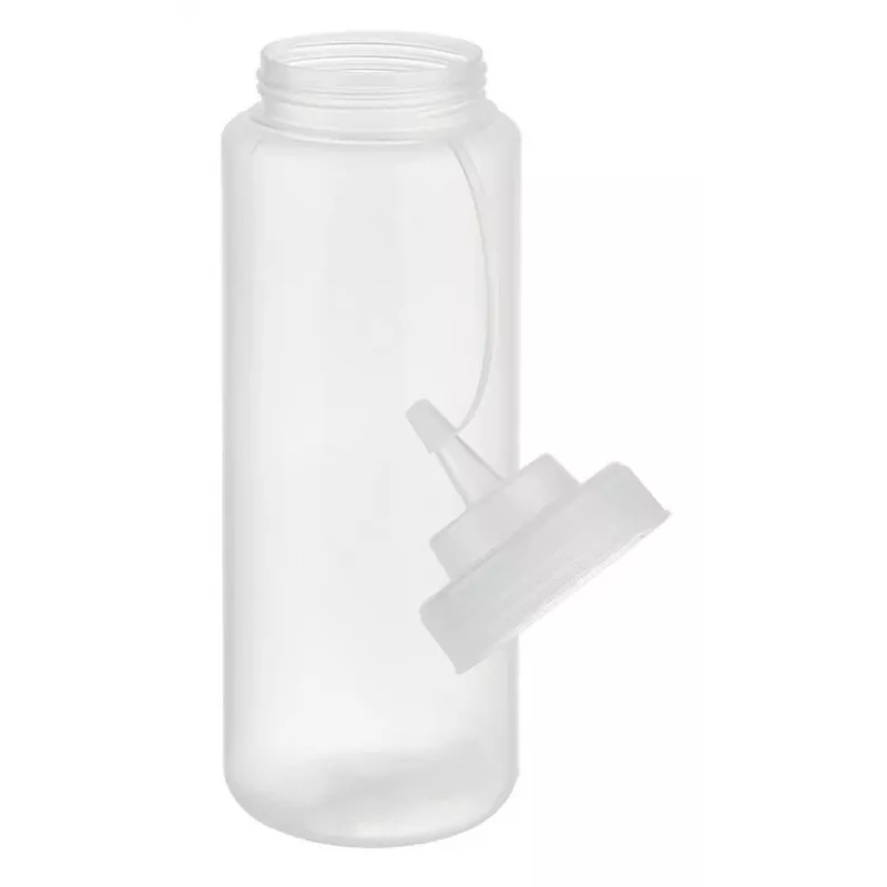 APS Garrafa doseadora 1025 ml Transparente Polietileno com tampa de rosca e tampa de fecho - 1 unid. (93259)