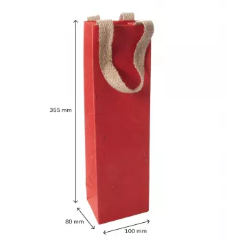SIGEL Red Coco Sacos de presente de papel, 10 x 35,5 cm, pack de 5 (ET012)