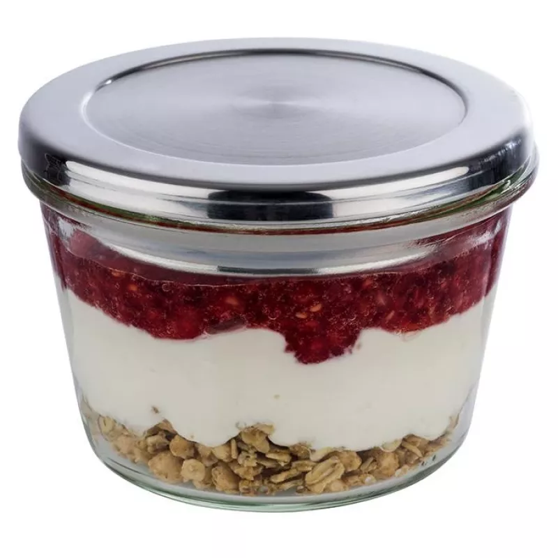 APS Tampa para frascos Weck, aço inoxidável com vedação de borracha, apta para máquina de lavar louça, 1 unid. (82360)