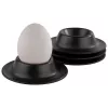 APS Ovos de chocolate, Melamina, Preto, conjunto de 4, 85 mm de diâmetro, 20 mm de altura, apto para máquina de lavar louça (83849)