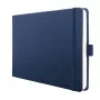 SIGEL Conceptum® caderno A5 formato horizontal liso, azul-escuro capa dura, 132 páginas (CO203)