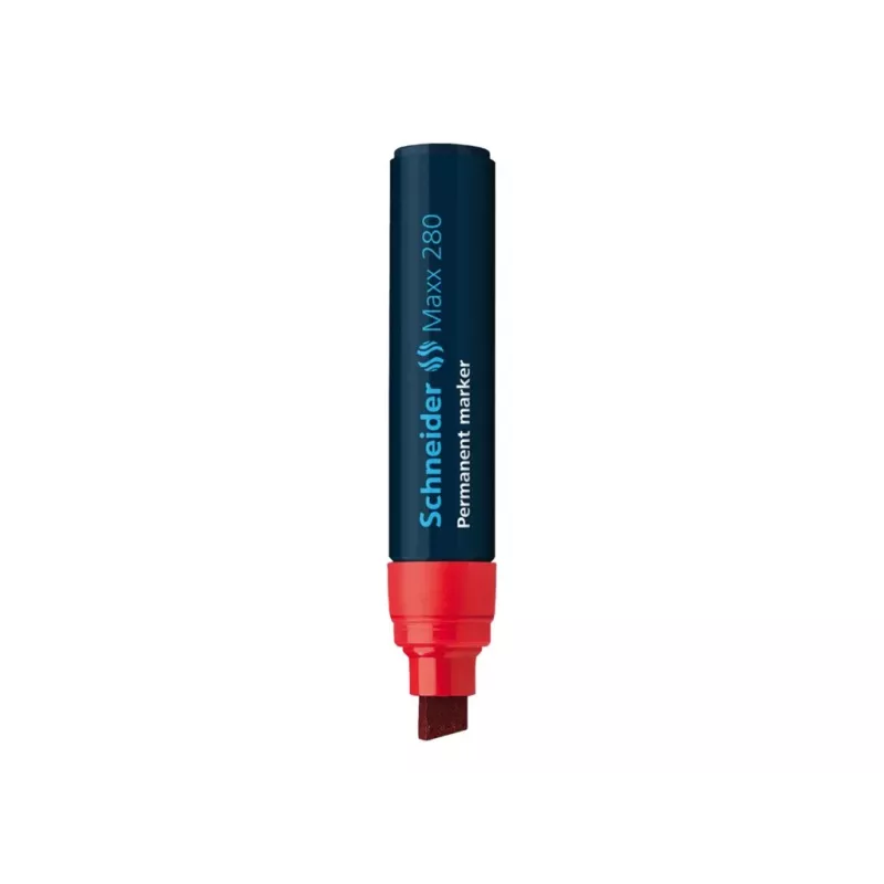 Schneider Maxx 280 marcador permanente vermelho ponta biselada 4-12 mm 128002