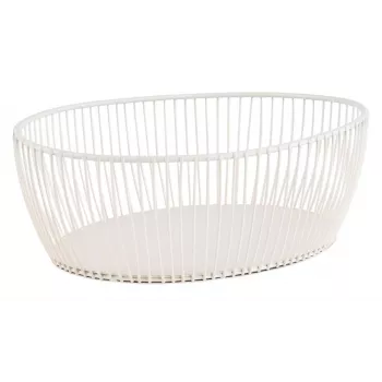 APS SVART Fruteira e pão oval, branco, 240 x 190 x 80 mm, metal, não adequado a máquina de lavar loiça 30428