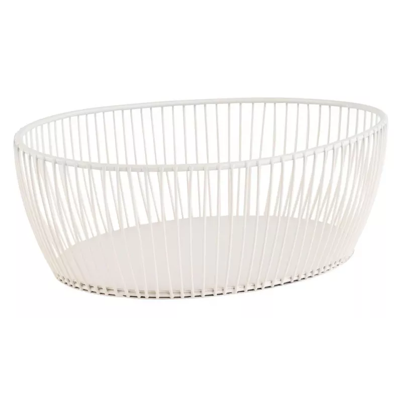APS SVART Fruteira e pão oval, branco, 240 x 190 x 80 mm, metal, não adequado a máquina de lavar loiça 30428