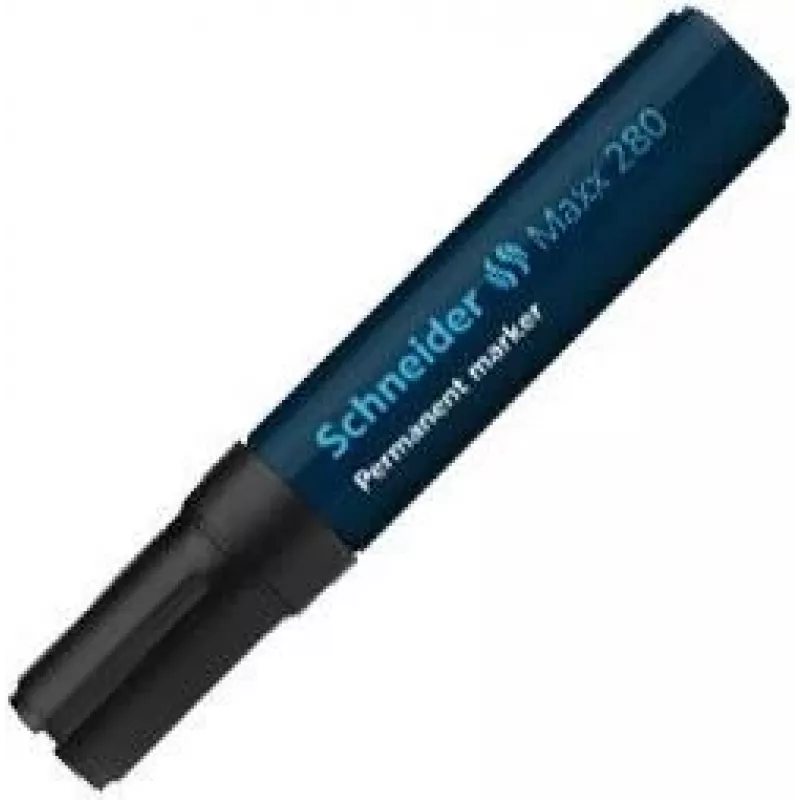 Schneider Maxx 280 Marcador permanente ponta cinzel preto 128001