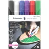 Schneider Paint-It 320 V1 Conjunto de marcadores acrílicos, 6 cores diferentes, 4,0 mm ponta redonda 120295