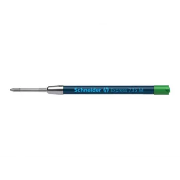 Schneider Express 735 Esferográfica – tinta verde, aço inoxidável, média (G2) 50-7364