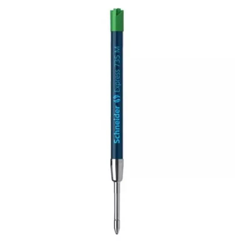 Schneider Express 735 Esferográfica – tinta verde, aço inoxidável, média (G2) 50-7364
