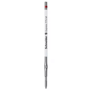 Schneider Express 775 recargas de esferográfica médias vermelhas, padrão G2, ponta de aço inoxidável, corpo metálico, 20 unid. (50-7762)