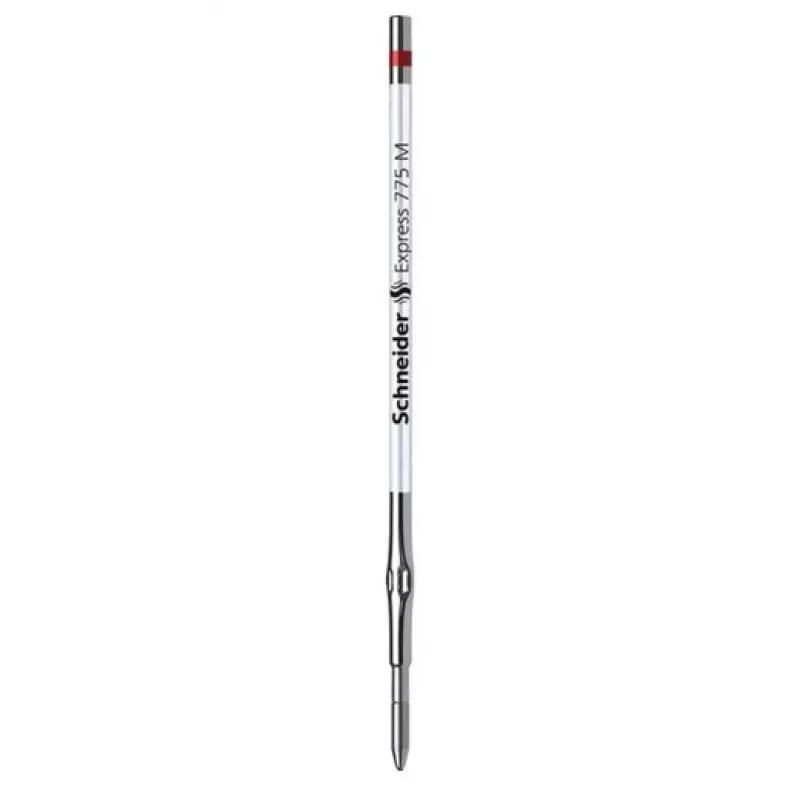 Schneider Express 775 recargas de esferográfica médias vermelhas, padrão G2, ponta de aço inoxidável, corpo metálico, 20 unid. (50-7762)